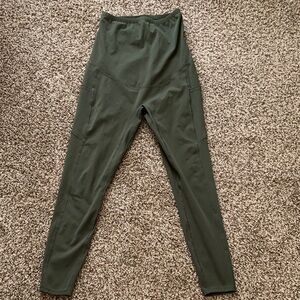 Maternity green olive leggings M